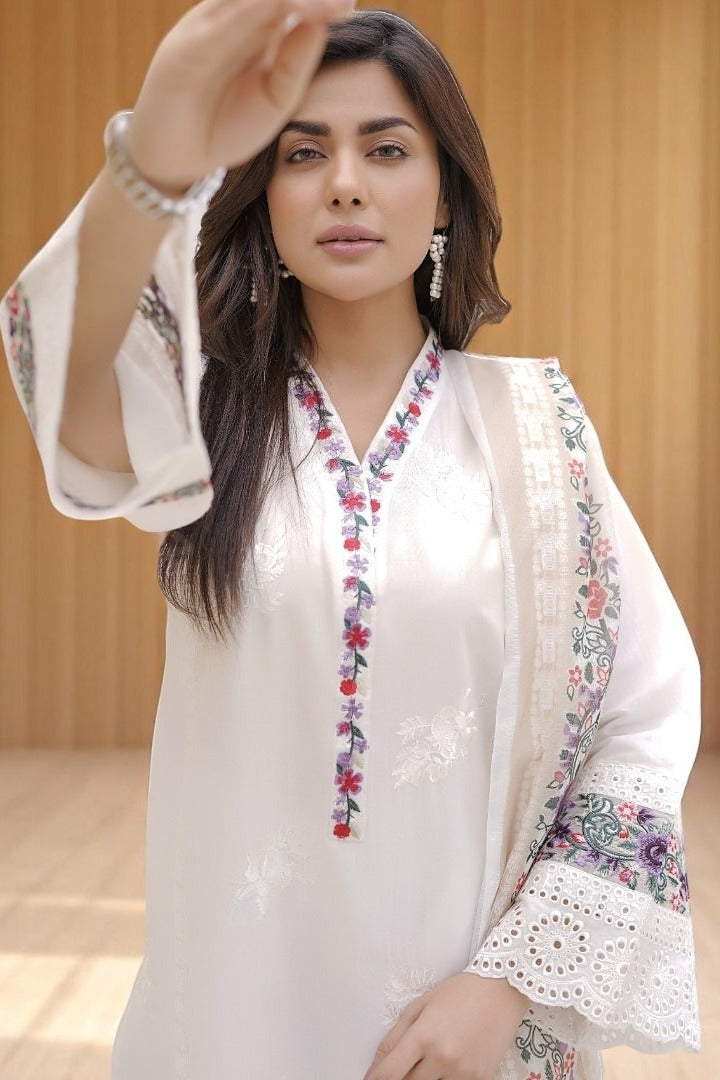 Noorani Grace | 3-Piece Cotton Suit - Grace Stitch 