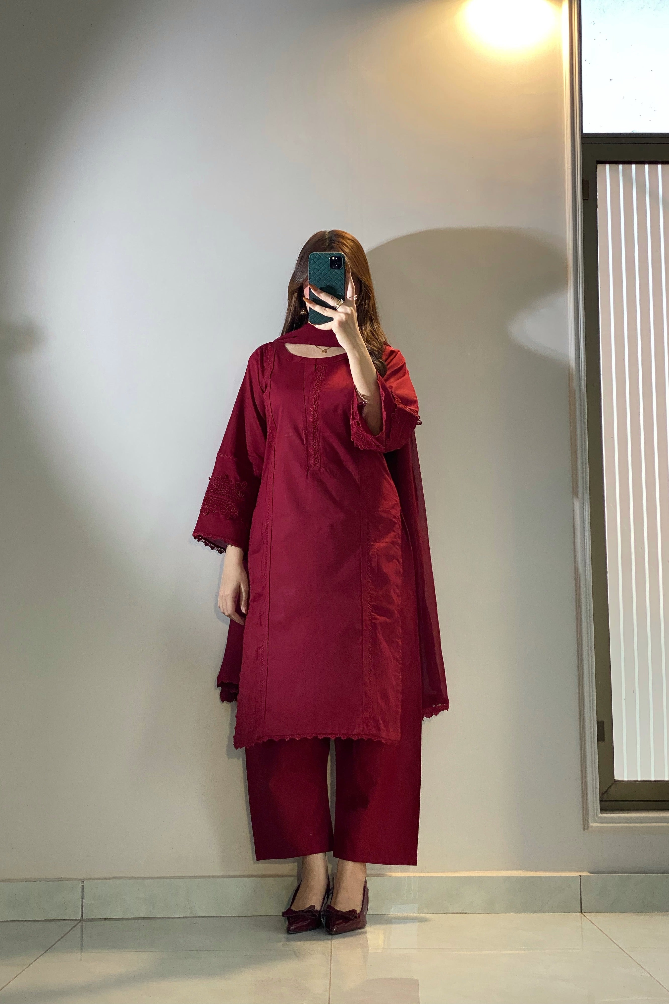 Maroon Solid - Grace Stitch 