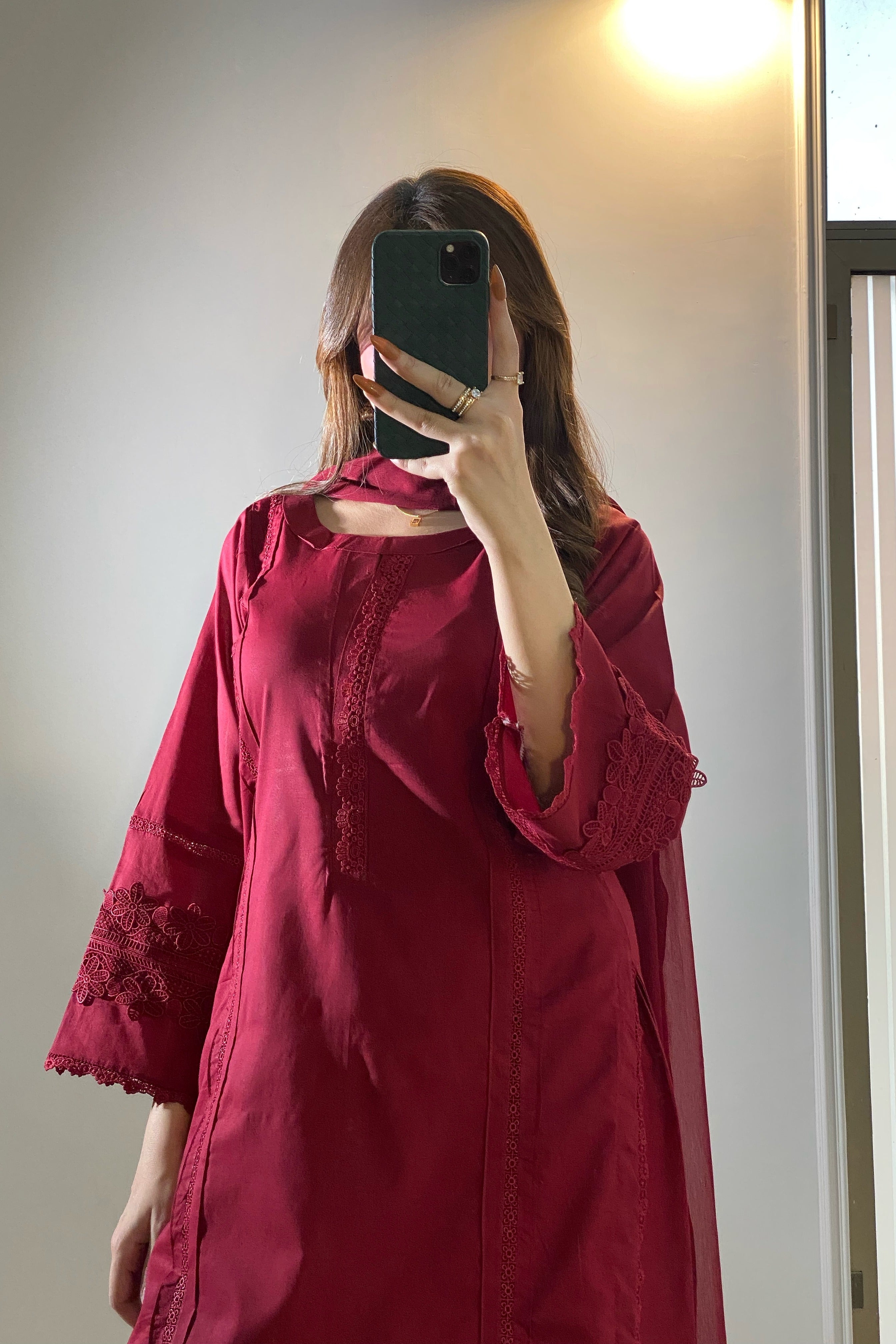 Maroon Solid - Grace Stitch 