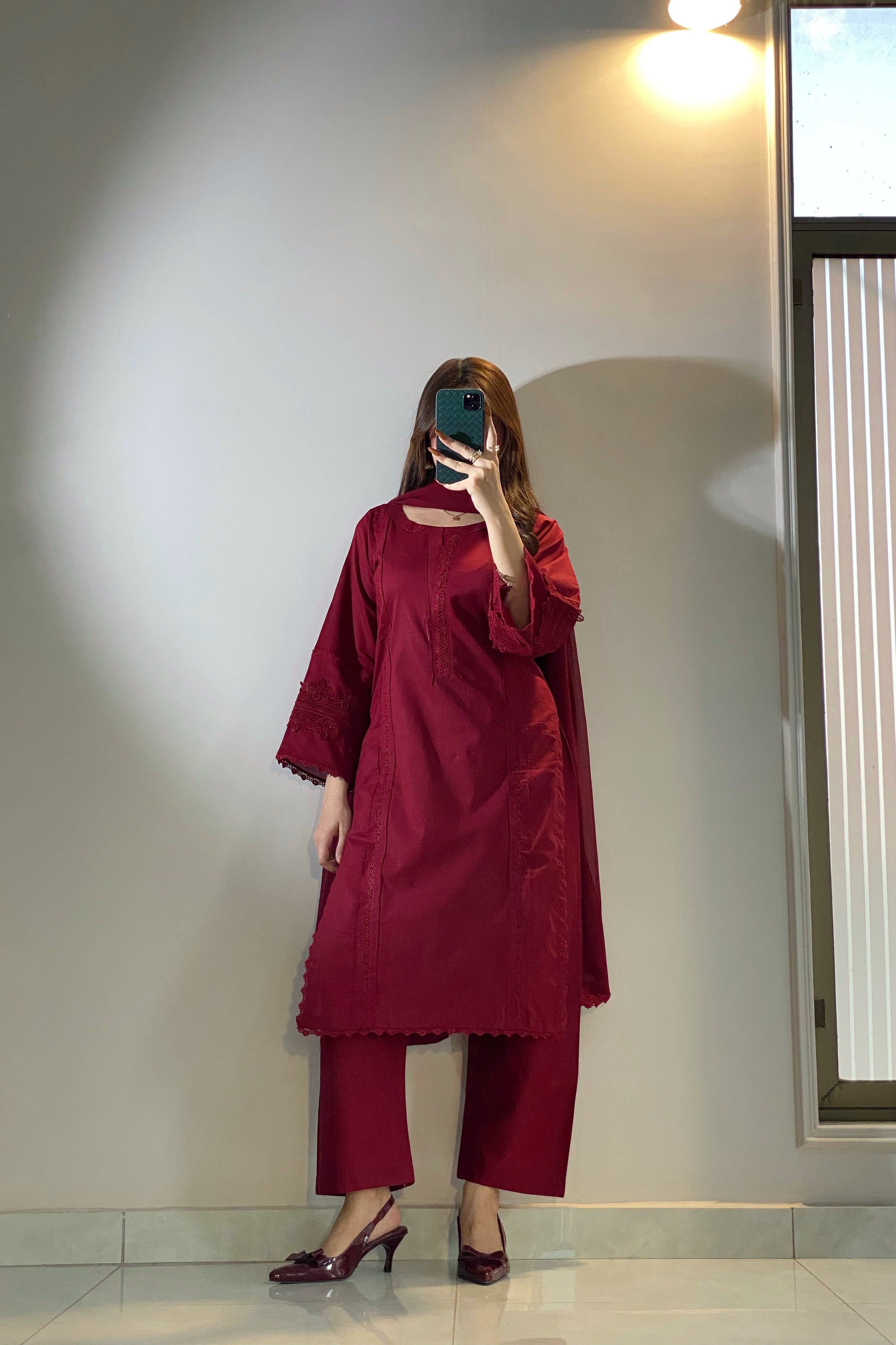 Maroon Solid - Grace Stitch 