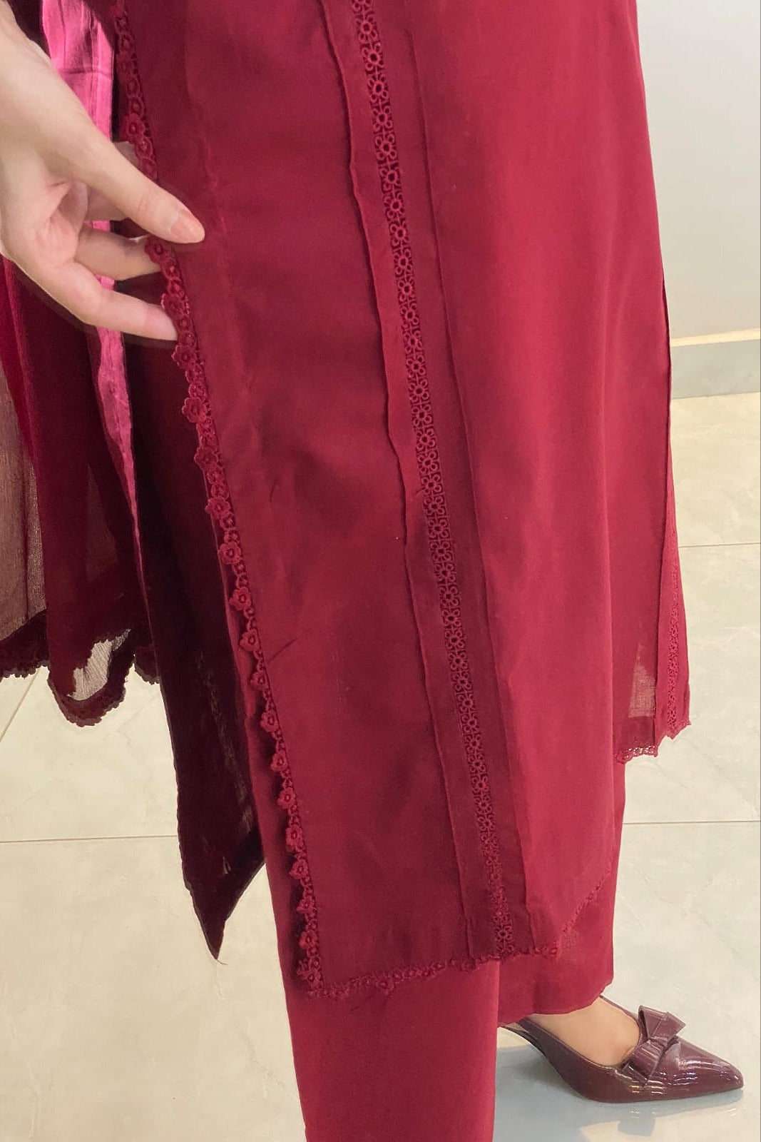 Maroon Solid - Grace Stitch 