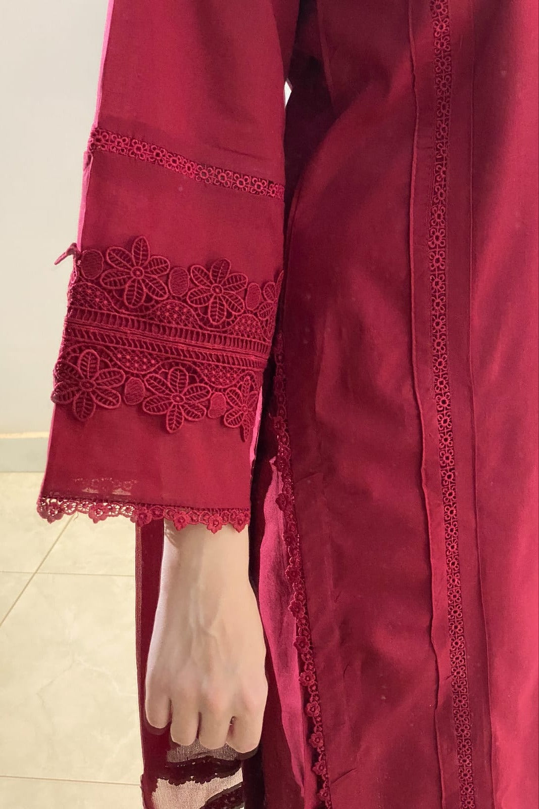 Maroon Solid - Grace Stitch 
