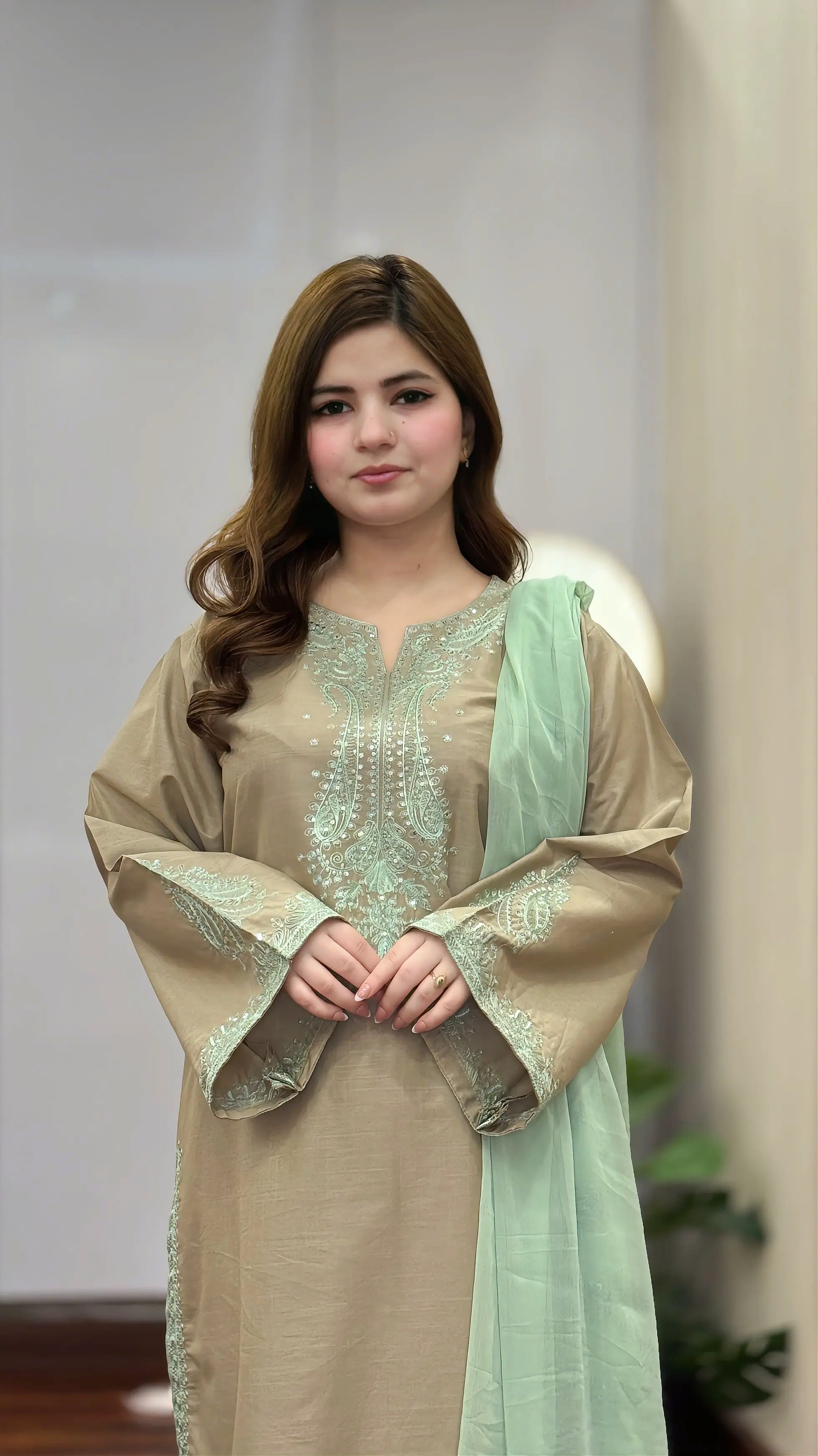 Beige Bloom 3PC - Grace Stitch 