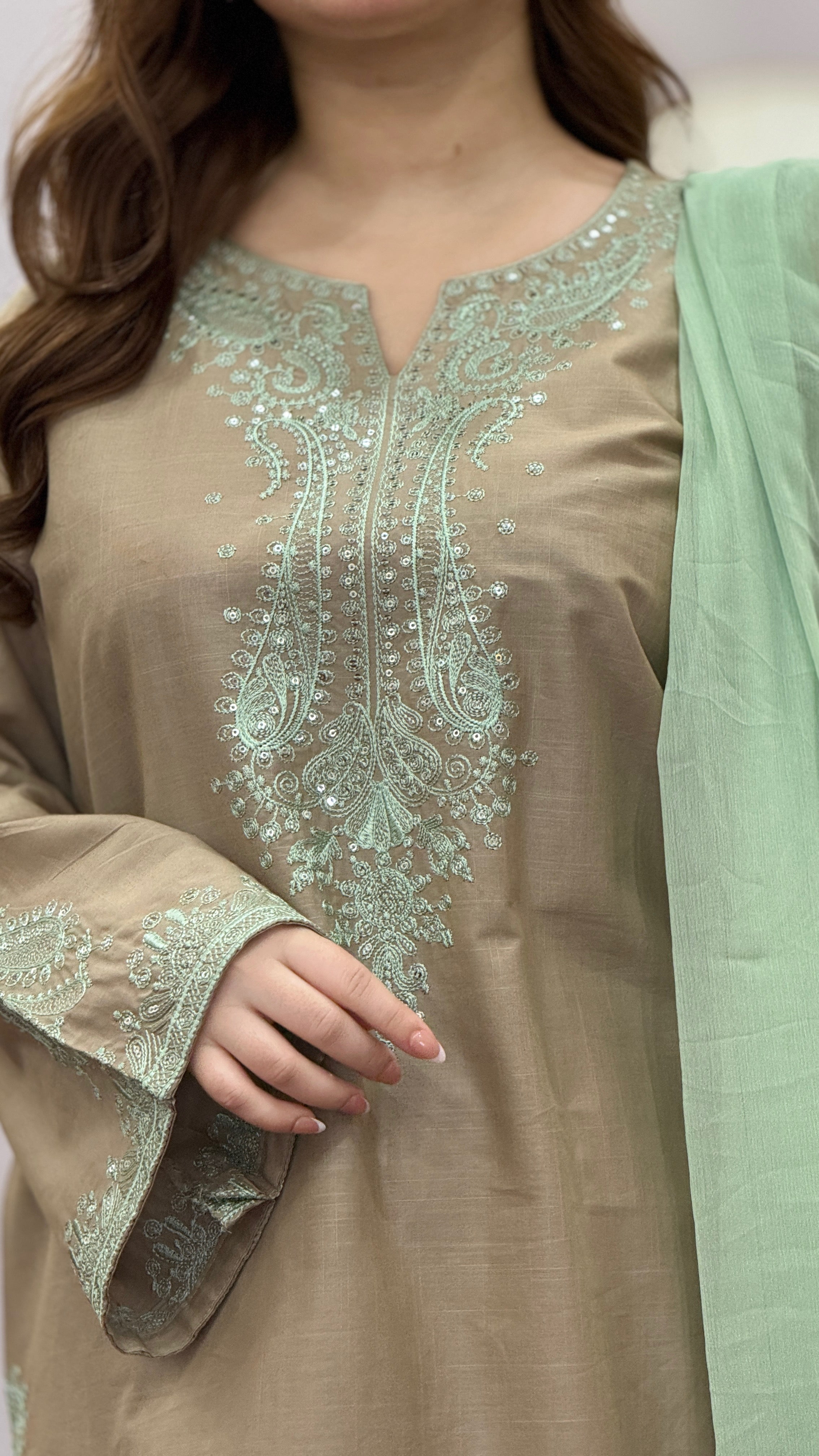 Beige Bloom 3PC - Grace Stitch 