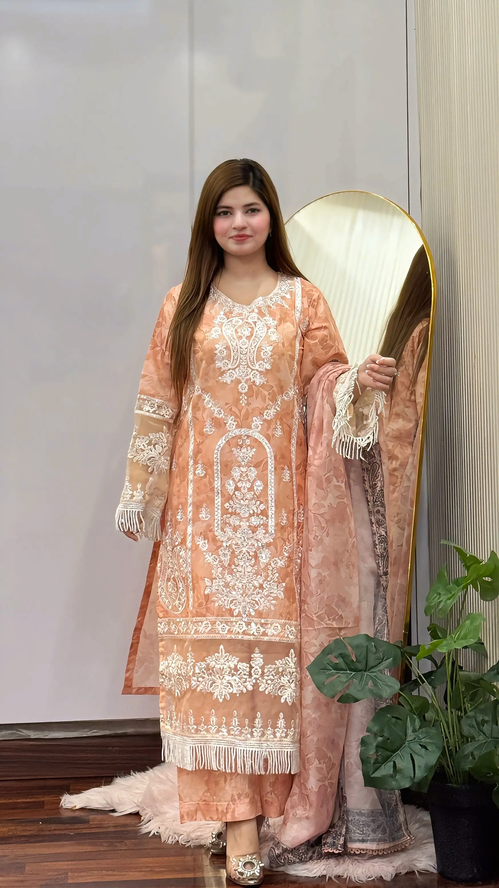 Peach Whisper 3PC - Grace Stitch 