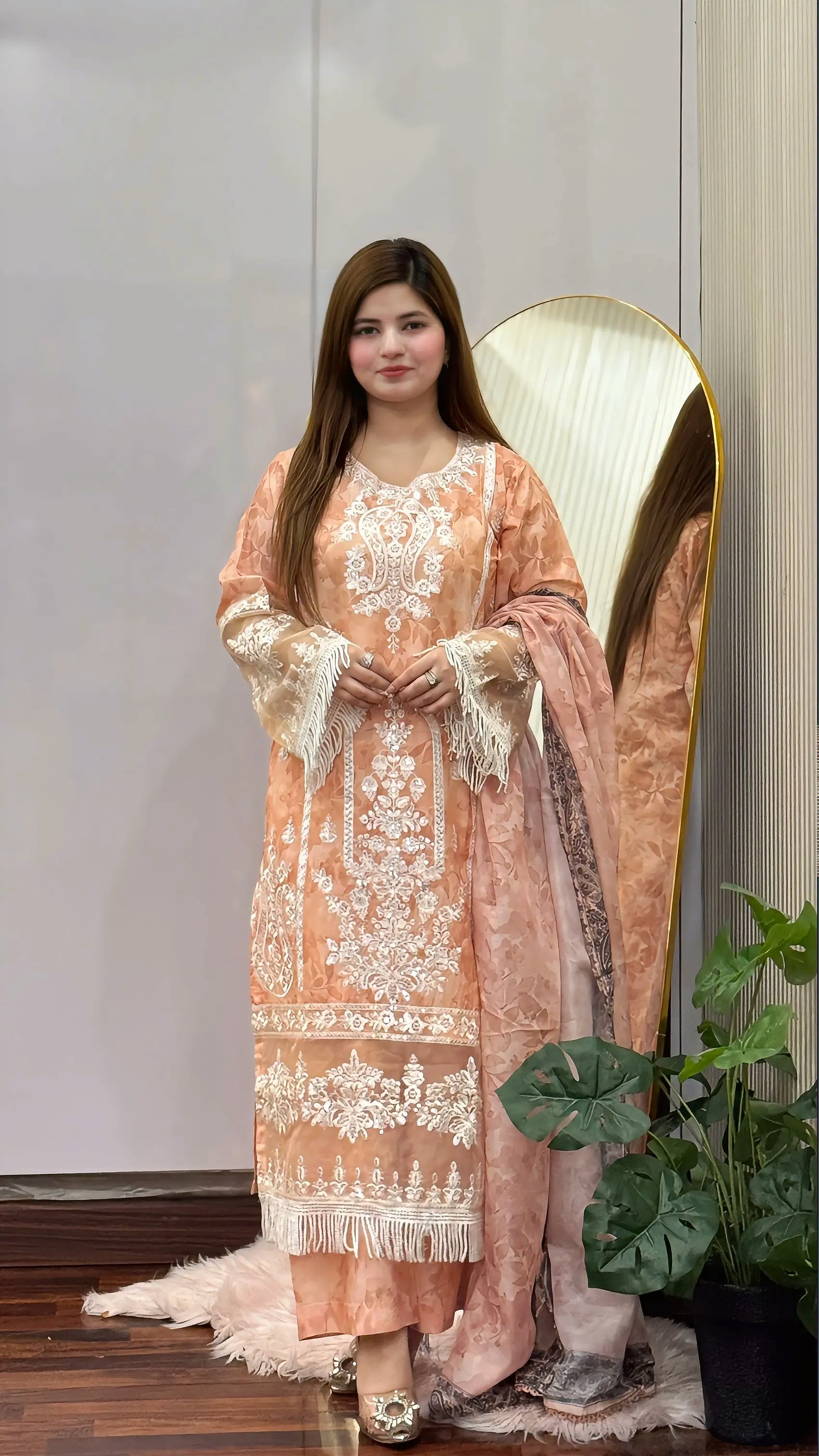 Peach Whisper 3PC - Grace Stitch 