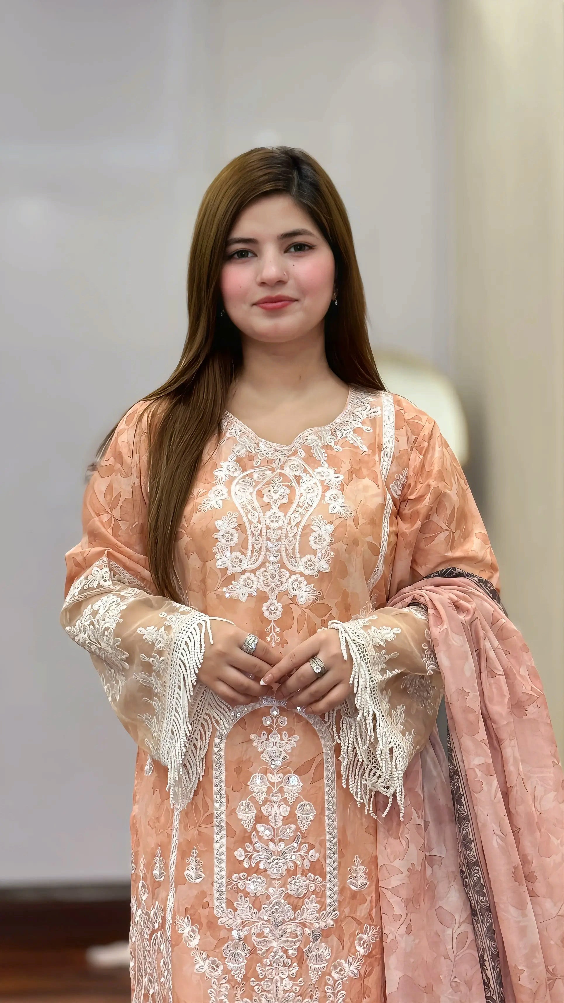 Peach Whisper 3PC - Grace Stitch 